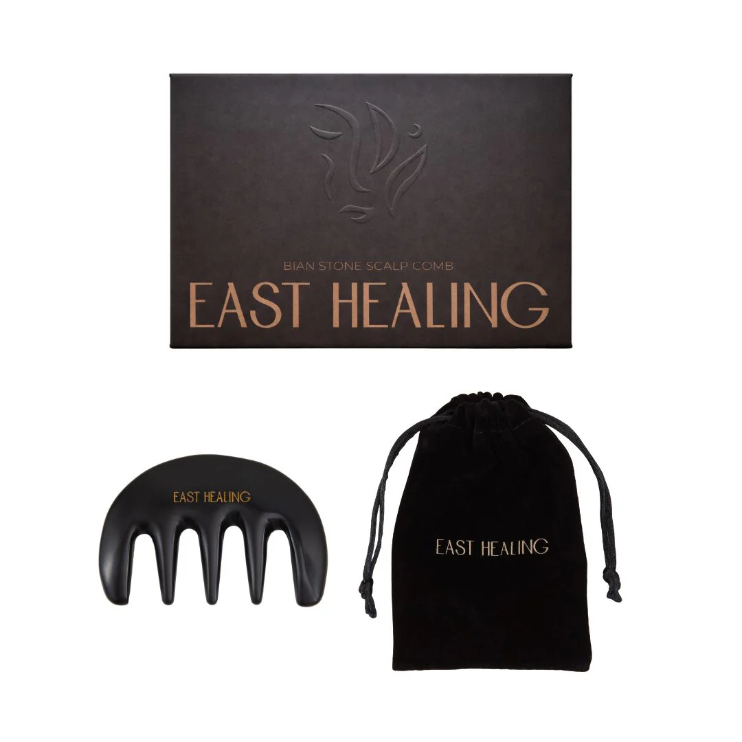 Bian Stone Scalp Gua Sha Comb - Image 9