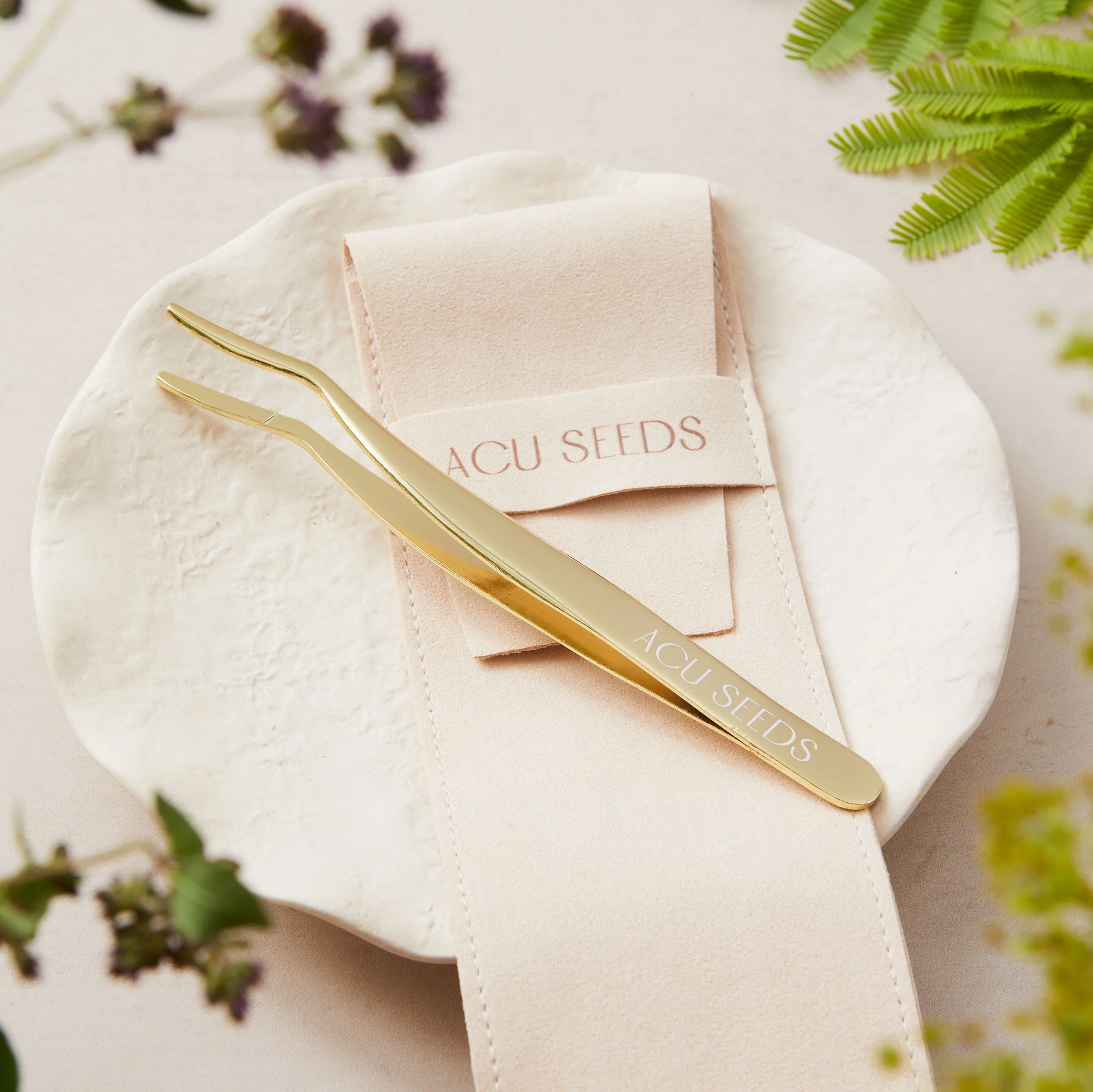 Gold Acu Seeds Tweezers - Image 2